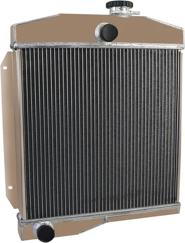 Miniatura 3 de Radiador de aluminio de 3 filas para Jeep Willys 1955-1958 Flathead L4 3.7L V6 V8