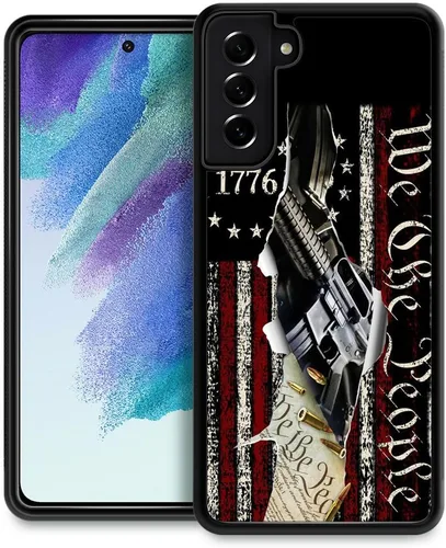 DJSOK Funda compatible con Samsung Galaxy S22 Ultra, diseño con patrón de parachoques trasero, esquinas reforzadas contra arañazos, esquinas Bandera