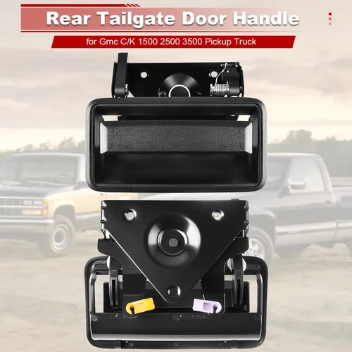 Miniatura 3 de FAERSI Pestillo de metal para puerta trasera con bisel compatible con Chevrolet Chevy GMC Truck C1500 C2500 C3500 K1500 K2500 K2500 K3500, Repalces#