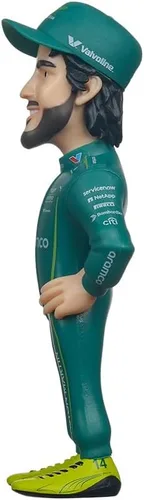 Miniatura 4 de MINIX Fernando Alonso Modelo – Figura de acción coleccionable de 4.7 in Rango de iconos deportivos Fórmula 1 para fans