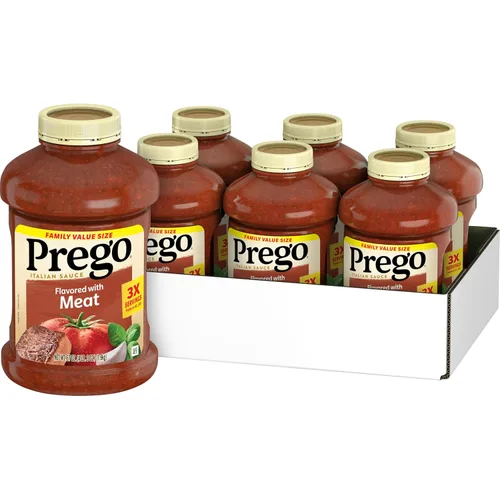 Miniatura 32 de Prego Tomate grueso con salsa de pasta de ajo y cebolla, tarro de 24 onzas