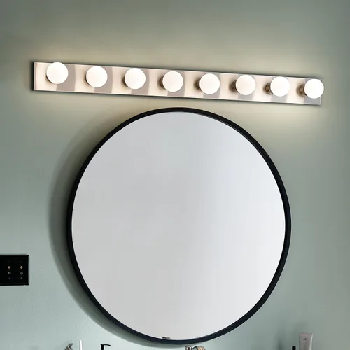 Miniatura 6 de Kichler Baño lineal 624NI de 24 pulgadas, níquel cepillado