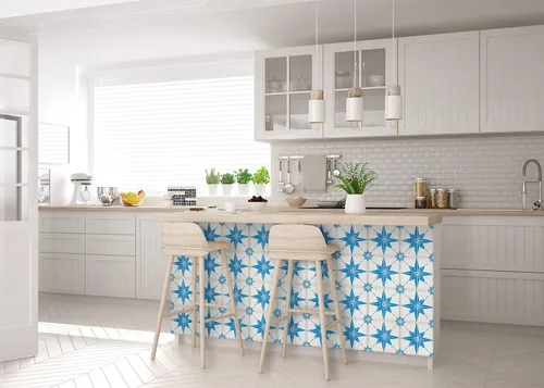 Miniatura 7 de Adhesivos para azulejos Mi Alma, 24 unidades, Talavera, plantillas de pared, calcomanías para despegar y pegar, fácil aplicación, ideal para baño