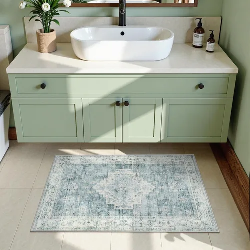 Miniatura 3 de LIVEBOX Alfombra Lavable 2x3 Tapetes de Cocina para Piso de Entrada, Tapete Antideslizante para Puerta Principal para Baño Pasillo, Alfombra Pequeña
