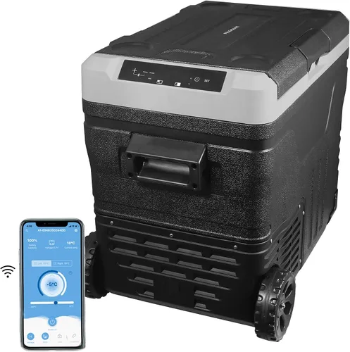 Miniatura 8 de Frigidaire Refrigerador portátil 2-en-1 de 12/24V DC y 110-240V AC con compresor – Compacto para viajes, automóvil, camping, viajes por carretera