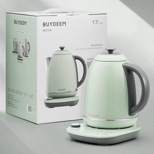 Miniatura 6 de BUYDEEM K740 - Tetera Eléctrica con Control de Temperatura, Mantiene Caliente por 12H, Ebullición Rápida, Hervidor de Agua de Acero Inoxidable