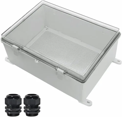 Miniatura 16 de Zulkit Caja de conexiones ABS de plástico a prueba de polvo e impermeable IP65 Cajas eléctricas universales con carcasa de proyecto para exteriores