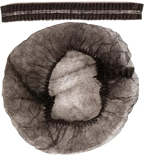 Miniatura 2 de Gorras Bouffant desechables, red de pelo de 21 pulgadas, tapón elástico para servicio de alimentos, cubierta de cabeza para dormir