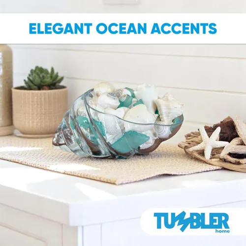 Miniatura 6 de Tumbler Home Vidrio de mar para manualidades, vidrio de playa para manualidades, relleno de jarrón de decoración de acuario, rocas de vidrio de mar