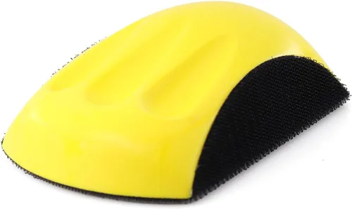 Miniatura 8 de Bloque de lijado de mano de 5 "gancho y bucle almohadilla de respaldo de papel de lija soporte de mano bloque de molienda de mano 1PC