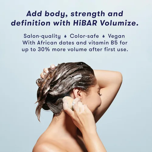 Miniatura 2 de HIBAR - Barra de champú Volumize & Nourish Solid Body Wash Bar - Sin plástico, jabón ni parabenos