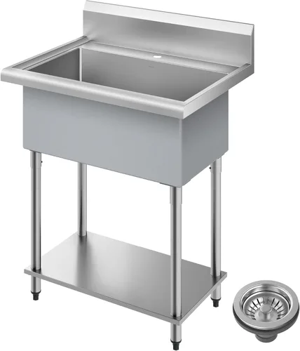 Miniatura 17 de KRAUS Standart PRO KHT300-28 - Fregadero de cocina de acero inoxidable de 28 pulgadas, calibre 16, cuenco individual de 2 agujeros, de acero