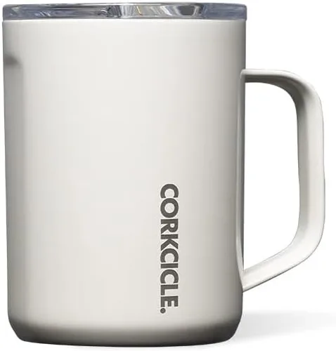 Miniatura 27 de Corkcicle Taza de Café Clásica - Acero Inoxidable con Triple Aislamiento para Viajes - Tapa Inastillable - Mantiene la Bebida Caliente por Más de 3