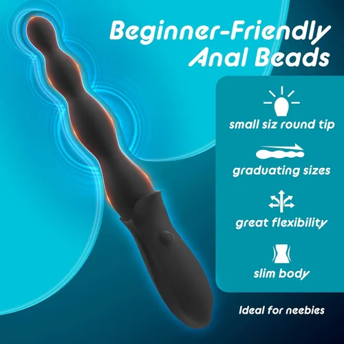 Miniatura 2 de Enchufe anal vibratorio para principiantes, juguete sexual para adultos, para hombres, mujeres, parejas, masajeador de próstata de silicona flexible