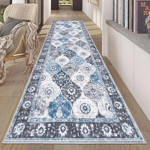 Miniatura 141 de HEBE Alfombra Pasillo 2'x10' Lavable Vintage Desgastada Alfombras de Área Antideslizante Alfombra de Lavandería Boho Alfombras de Piso para Pasillos