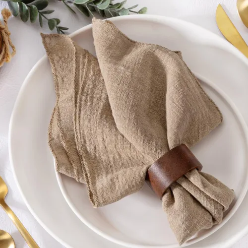 Miniatura 7 de MLMW Juego de 6 servilletas de lino beige crema para verano, lavables a granel, 16.5 x 16.5 pulgadas, para bodas, fiestas, baby shower, cumpleaños