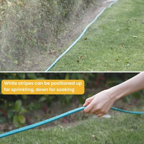 Miniatura 2 de Manguera de remojo con aspersor LINEX de 15 pies, paquete de 2 para riego de césped de jardín con estacas