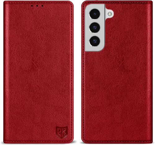 Miniatura 19 de ZZXX Funda tipo cartera para Samsung Galaxy S22 Plus con bloqueo RFID, soporte de ranura para tarjetas, funda protectora de cuero magnético fuerte