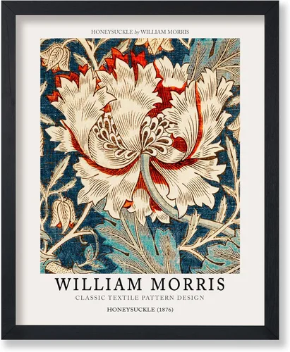 Miniatura 49 de Poster Master Póster vintage de William Morris, estampado de patrón retro de Santiago, arte de flores, arte de patrón textil, regalo para hombres
