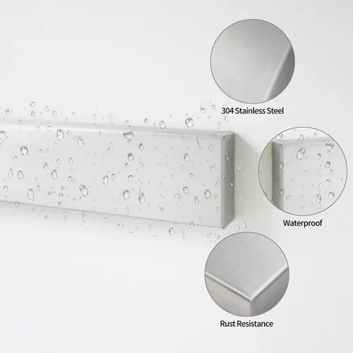 Miniatura 4 de Tira de cuchillos de doble cara de 17 pulgadas, soporte magnético para cuchillos de acero inoxidable SUS304 de alta calidad para refrigerador