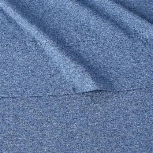 Miniatura 5 de Amazon Basics Cotton Jersey - Juego de sábanas de 4 piezas, tamaño King, color azul cambray, sólido Chambray