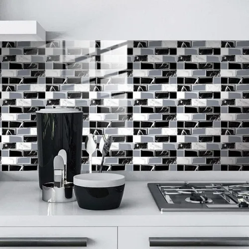 Miniatura 3 de Calcomanías de azulejos autoadhesivas para azulejos de pared, autoadhesivas, impermeables, adecuadas para baño, cámper, encimera, azulejos de 10