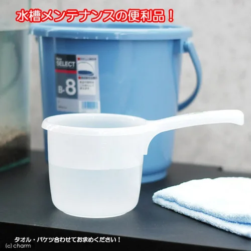 Miniatura 3 de JapanBargain Juego de 2 cucharones de agua japoneses de plástico para baño, cucharón filipino tabo de fondo plano, hecho en Japón (2, blanco)