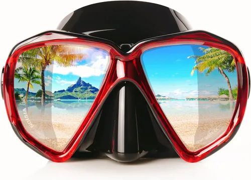 Miniatura 9 de Máscara de buceo panorámica HD para natación, gafas de buceo antivaho, máscara de buceo de vidrio templado, gafas de natación para adultos y jóvenes