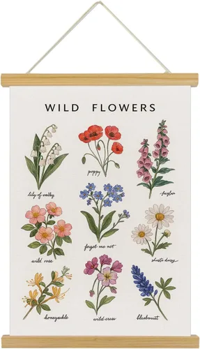 Miniatura 11 de XIAOAIKA Póster de hierbas aromáticas para pared, impresiones artísticas HD vibrantes y coloridas, estilo rústico de hierbas, póster para colgar
