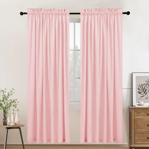 Miniatura 40 de SMILETIME - Cortinas de terciopelo blanco con bolsillo para barra, aisladas térmicamente, suaves, con filtro de luz y privacidad, para dormitorio
