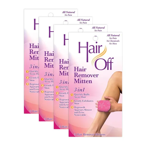 Manoplas removedoras de pelo, totalmente natural, sin dolor y sin productos químicos, depilación de cuerpo completo, retarda y disminuye el nuevo
