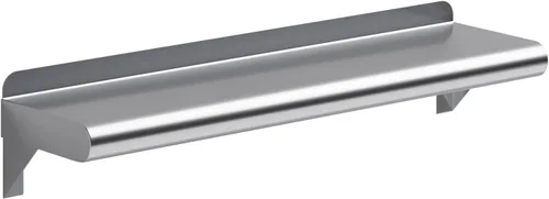 Miniatura 14 de AmGood Estante de pared de acero inoxidable de 24 pulgadas de largo x 8 pulgadas de profundidad Certificado NSF Estantería de metal