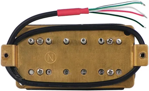 Miniatura 2 de FLEOR Pastillas Humbucker de guitarra eléctrica de cerámica de doble bobina para guitarra puente y pastillas para el cuello, color negro