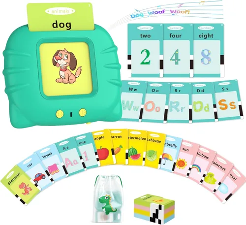 Miniatura 16 de Aullsaty Tarjetas didácticas parlantes para niños de 1 a 5 años, 536 palabras visuales mejoradas con 6 canciones, juguetes sensoriales Montessori