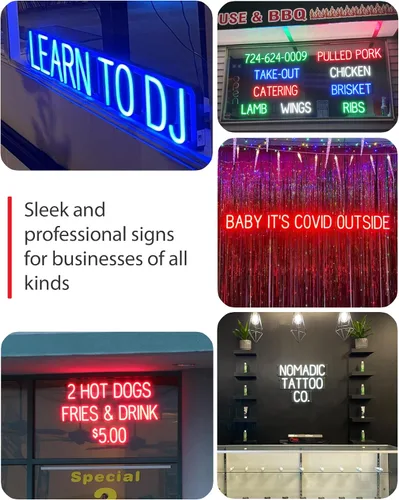 Miniatura 6 de SpellBrite Período LED Señales de bricolaje intercambiables con personajes LED azules Componentes adicionales necesarios para iluminar 6.3