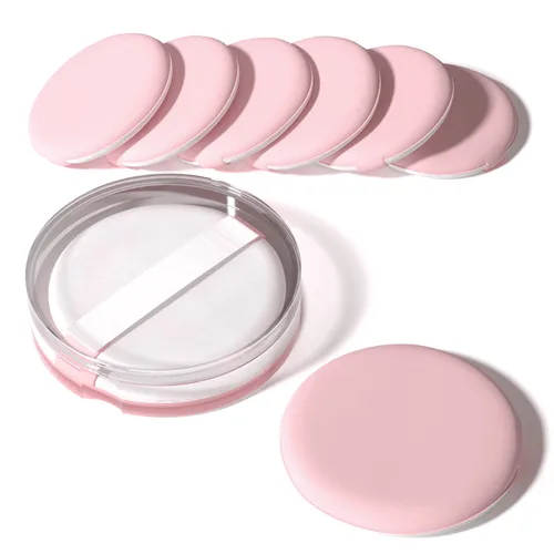 Miniatura 16 de MOHOPE 8 piezas de esponjas de maquillaje con almohadilla de aire para base con caja portátil Esponja de mezcla sin látex para líquido, crema