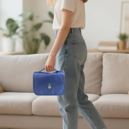 Miniatura 6 de Exquisita bolsa de viaje para suministros de ostomía y colostomía, la mejor opción para personas postoperatorias, con configuración colgante y Beige