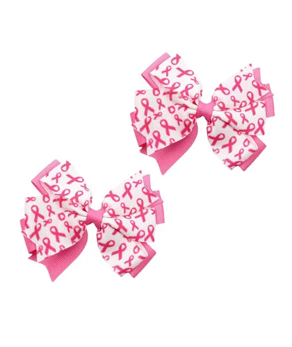 Miniatura 7 de Pinzas para el cabello con cinta de concientización rosa para el cáncer de mama, lazo rosa BCA02 (C1)