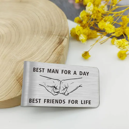 Miniatura 4 de Emideary Money Clip for Men, Stainless Steel Front Pocket Wallet
