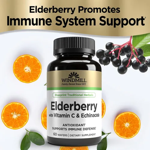 Miniatura 4 de Windmill Cápsulas de saúco con vitamina C y equinácea 60 Ea