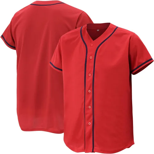 Camiseta de béisbol para hombres y mujeres, camisas de béisbol para camisa con botones personalizados, uniformes deportivos hipster hip hop
