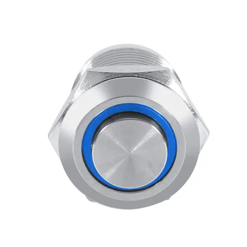 Miniatura 2 de Interruptor de botón momentáneo de 0.472 in, interruptor de botón de encendido LED para automóvil, 1 interruptor de 4 pines, adecuado para orificio