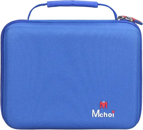 Miniatura 4 de Mchoi Funda de transporte a prueba de golpes para Hot Wheels 20 coches, solo funda (todo azul)