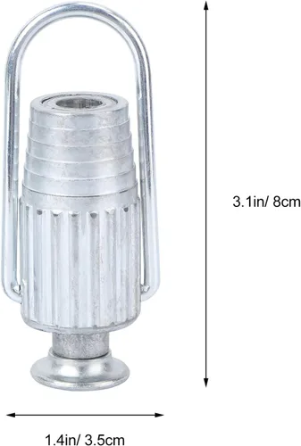 Miniatura 7 de DOITOOL 2 piezas de tensor de tendedero de metal Sunline Tight Grips Herramientas para poleas y líneas de ropa fijas, suministros de lavandería