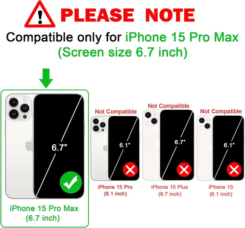 Miniatura 2 de OWLSTAR Bonita funda con purpurina para iPhone 15 Pro Max de 6.7 pulgadas, funda protectora suave y delgada para mujeres y niñas (verde alpino)