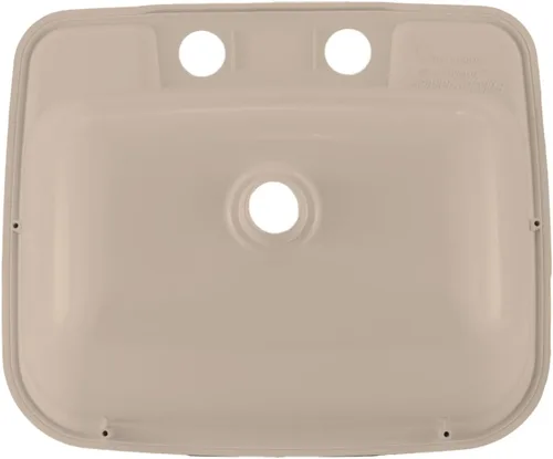 Miniatura 4 de RecPro Lavabo de Baño Rectangular para RV Lavabo de Tazón Único Fregadero para Autocaravana Plástico (Marrón Arena)