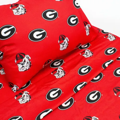 Miniatura 3 de College Covers Everything Comfy Georgia Bulldogs - Juego de sábanas de 3 piezas tamaño individual XL, fondo de color del equipo, 1 sábana encimera