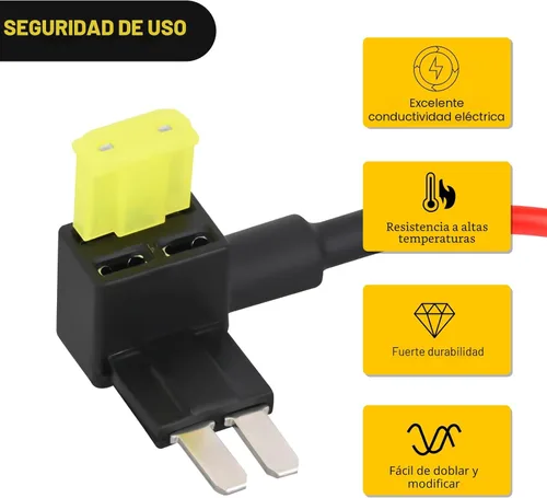 Miniatura 4 de Nilight 10 unidades Micro 2 fusible TAP de 12V para añadir a un circuito, adaptador de hoja ATR con portafusibles de 20A II, adaptador de circuitos