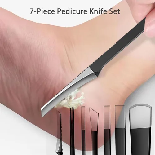 Miniatura 3 de Cuchillo profesional para callos y pedicura, cuchillo de pedicura para pies encarnados, cuchillos para cutículas, herramientas para el cuidado