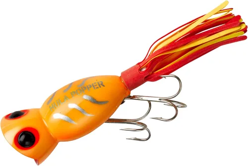 Miniatura 5 de Arbogast Hula Popper - Señuelo de pesca para lubina de agua superficial Vientre blanco de rana